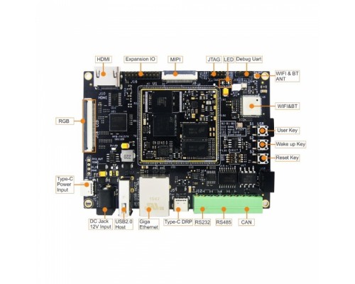 Плата разработки MYD-YA157C-V2-4E512D-65-C 650MHz STM32MP157A, 512MB DDR3, 4GB eMMC