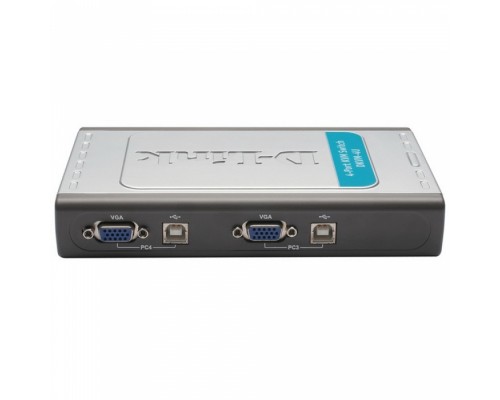 Переключатель консоли DKVM-4U/C2A 4-port KVM Switch with VGA and USB ports. Control 4 computers from a single keyboard, monitor, mouse, Supports video resolutions up to 2048 x 1536, Switching button or Hot Key command, Auto-scan mode, Buzzer. Quick G