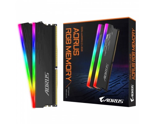 Модуль памяти 16GB Gigabyte DDR4 4400 DIMM Aorus RGB Black Gaming Memory GP-ARS16G44 Non-ECC, CL19, 1.5V, Kit (2x8GB), RTL  (808709)