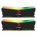 Модуль памяти 16GB PNY DDR4 3200 DIMM XLR8 EPIC-X RGB Gaming Memory [MD16GK2D4320016XRGB] Non-ECC, CL16, 1.35V, Heat Shield, XMP 2.0, Kit (2x8GB), RTL