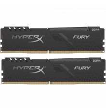 Модуль памяти 64GB Kingston DDR4 2400 DIMM HyperX FURY Black  HX424C15FB3K2/64 Non-ECC,  CL15, 1.2V, KIT 2*32Gb, RTL, (302776)                                                                                                                            