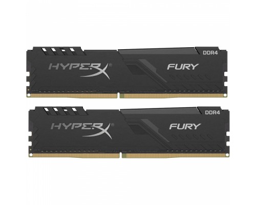 Модуль памяти 64GB Kingston DDR4 2400 DIMM HyperX FURY Black  HX424C15FB3K2/64 Non-ECC,  CL15, 1.2V, KIT 2*32Gb, RTL, (302776)