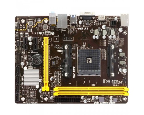 Материнская плата A320MH, Socket AM4, AMD A320, 2xDDR4-2667, D-SUB+HDMI, 1xPCI-Ex16, 2xPCI-Ex1, 4xSATA3(RAID 0/1/10), 8 Ch Audio, GLan, (4+2)xUSB2.0, (2+1)xUSB3.1, 1xPS/2, mATX, OEM,