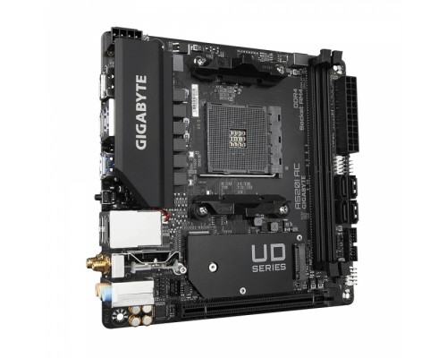 Материнская плата A520I AC, Socket AM4, AMD A520, 2xDDR4-3200, HDMI+HDMI+DP, 1xPCI-Ex16, 4xSATA3(RAID 0,1,10), 1xM.2, 8 Ch Audio, GLan, WiFi, (2+2)xUSB2.0, (4+2)xUSB3.2, Mini-ITX, RTL