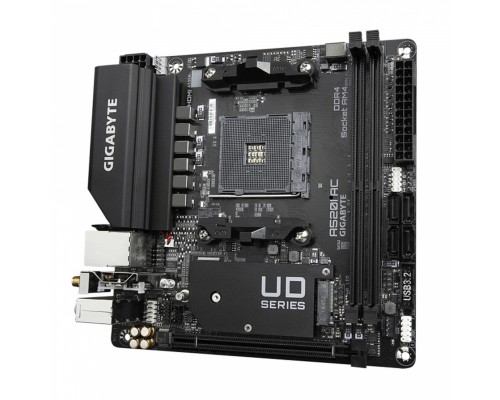 Материнская плата A520I AC, Socket AM4, AMD A520, 2xDDR4-3200, HDMI+HDMI+DP, 1xPCI-Ex16, 4xSATA3(RAID 0,1,10), 1xM.2, 8 Ch Audio, GLan, WiFi, (2+2)xUSB2.0, (4+2)xUSB3.2, Mini-ITX, RTL