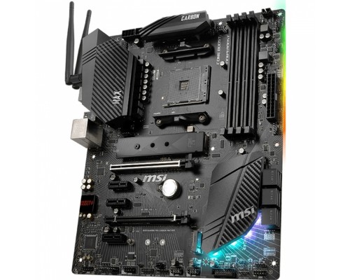 Материнская плата B450 GAMING PRO CARBON MAX WIFI, Socket AM4, AMD®B450, 4xDDR4-2667, 2xPCI-Ex16x, 3xPCI-Ex1x, HDMI+DP, 6xSATA3(RAID 0/1/10), 2xM.2, 8 Ch Audio, GLan, WiFi, (2+4)xUSB2.0, (3+2)xUSB3.2, (1+0)xUSB3.2 Type-C™, 1xPS/2, ATX, RTL