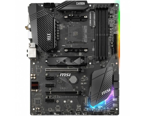 Материнская плата B450 GAMING PRO CARBON MAX WIFI, Socket AM4, AMD®B450, 4xDDR4-2667, 2xPCI-Ex16x, 3xPCI-Ex1x, HDMI+DP, 6xSATA3(RAID 0/1/10), 2xM.2, 8 Ch Audio, GLan, WiFi, (2+4)xUSB2.0, (3+2)xUSB3.2, (1+0)xUSB3.2 Type-C™, 1xPS/2, ATX, RTL