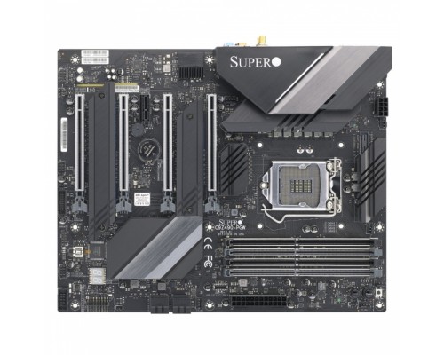 Материнская плата MBD-C9Z490-PGW-O Socket LGA1200/Intel Z490/4 слота 16x PCI-E/1x DisplayPort, 1x HDMI 2.0/10 Гбит / с + 1 Гбит/с/WiFi/Есть, Bluetooth 5.1/RAID-контроллер/ATX/4x DDR4/2 разъема M Key PCI-E 2260, 2280, 22110