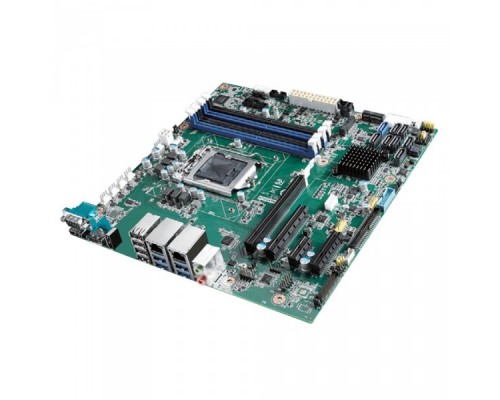 Процессорная плата AIMB-586QG2-00A1E, Socket LGA1151 для Intel Xeon E3, Core i3/i5/i7/8th Gen, MicroATX with HDMI/2 DP++/eDP(LVDS), 6 COM, 4 USB 3.1, 4 USB 2.0, 4x LAN Advantech