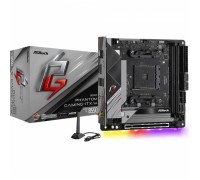 Материнская плата B550 PHANTOM GAMING-ITX/AX, Socket AM4, AMD B550, 2xDDR4-3200, HDMI+DP, 1xPCI-Ex16, 4xSATA3(RAID 0/1/10), 2xM.2, 8 Ch Audio, 1x2.5GLan, WiFi, (0+2)xUSB2.0, (5+2)xUSB3.2, (1+1)xUSB3.2 Type-C™, 1xPS/2, Mini-ITX, RTL                   