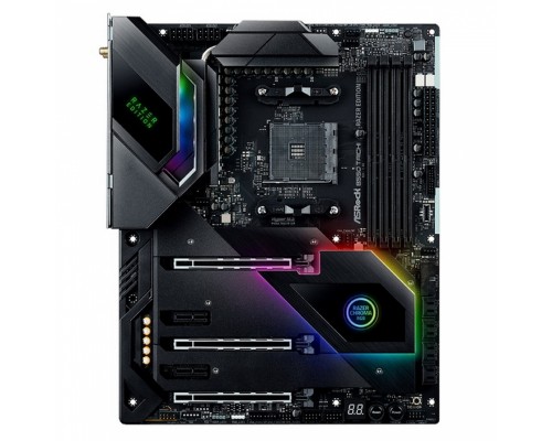 Материнская плата B550 TAICHI RAZER EDITION, Socket AM4, AMD B550, 4xDDR4-3200, HDMI+DP, 3xPCI-Ex16, 2xPCI-Ex1, 8xSATA3(RAID 0/1/10), 2xM.2, 8 Ch Audio, 1x2,5GLan, WiFi, (2+4)xUSB2.0, (5+4)xUSB3.2, (1+1)xUSB3.2 Type-C™, ATX, RTL,