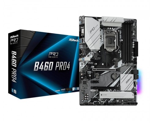 Материнская плата B460 S1200 ATX B460 PRO4 ASROCK