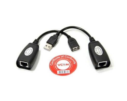 Адаптер USB2 TO RJ45 CU824 VCOM Адаптер USB-AMAF/RJ45, по витой паре до 45m , VCOM