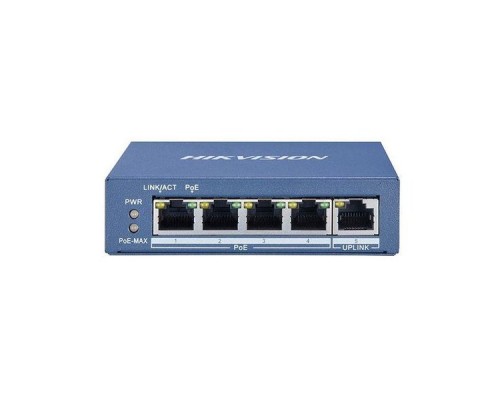 Коммутатор 4PORT 1000M POE DS-3E0505P-E/M HIKVISION