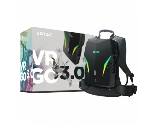 Неттоп ZBOX-VR7N73 ZOTAC VR GO 3.0 Backpack  i7-9750H, Geforce RTX2070, 240G SSD, 16GB DDR4, Windows 10 PRO N 64-bit,  Wi-Fi, BT, GB-Lan, 2x HDMI, DP,  charging dock, 2x battery, EU+UK PLUG