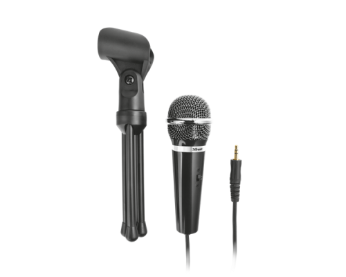 Микрофон Trust Microphone Starzz ,mini jack 3.5mm, All-round, Black [21671]