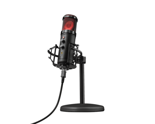 Микрофон Trust Gaming Microphone GXT 256 Exxo, USB, Streaming, PC/PS4/PS5, RGB, Black [23510]