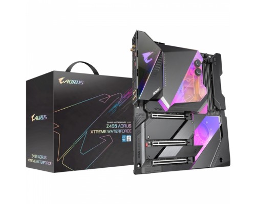 Материнская плата Z490 AORUS XTREME WF, Socket 1200, Intel®Z490, 4xDDR4-2933, HDMI, 3xPCI-Ex16,  6xSATA3(RAID 0/1/5/10), 3xM.2, 8Ch Audio, 1x2.5GLan, 1x10GLan, Wi-Fi, (2+4)xUSB2.0, (6+2)xUSB3.2, (2+1)xUSB3.2 Type-C™, ATX, RTL,