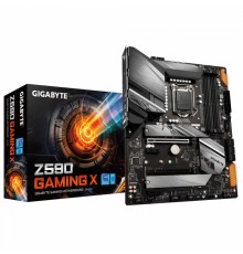 Материнская плата Z590 GAMING X, Socket 1200, Intel®Z590, 4xDDR4-3200, DP, 2xPCI-Ex16, 2xPCI-Ex1, 6xSATA3(RAID 0/1/5/10), 3xM.2, 8Ch Audio, 2.5GLan, (2+4)xUSB2.0, (6+2)xUSB3.2, (1+1)xUSB3.2 Type-C™, 1xPS/2, ATX, RTL,                                  