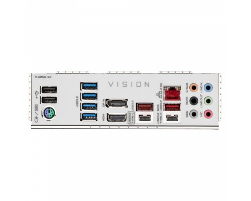 Материнская плата Z590 VISION G, Socket 1200, Intel®Z590, 4xDDR4-3200, HDMI+DP, 3xPCI-Ex16, 6xSATA3(RAID 0/1/5/10), 4xM.2, 8Ch Audio, 2.5GLan, (2+4)xUSB2.0, (6+2)xUSB3.2, (2+1)xUSB3.2 Type-C™, 1xPS/2, ATX, RTL,