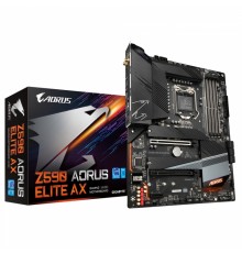 Материнская плата Z590 AORUS ELITE AX, Socket 1200, Intel®Z590, 4xDDR4-3200, DP, 2xPCI-Ex16, 1xPCI-Ex1, 6xSATA3(RAID 0/1/5/10), 3xM.2, 8Ch Audio, 2,5GLan, WiFi, (4+4)xUSB2.0, (5+2)xUSB3.2, (1+1)xUSB3.2 Type-C™, ATX, RTL,                              