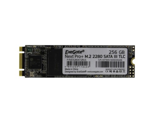 Накопитель SSD ExeGate UV500MNextPro+ 256GB M.2 2280 3D TLC (SATA-III)