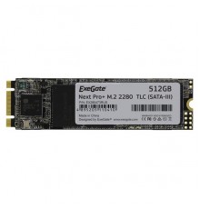 Накопитель SSD ExeGate UV500MNextPro+ 512GB M.2 2280 3D TLC (SATA-III)                                                                                                                                                                                    
