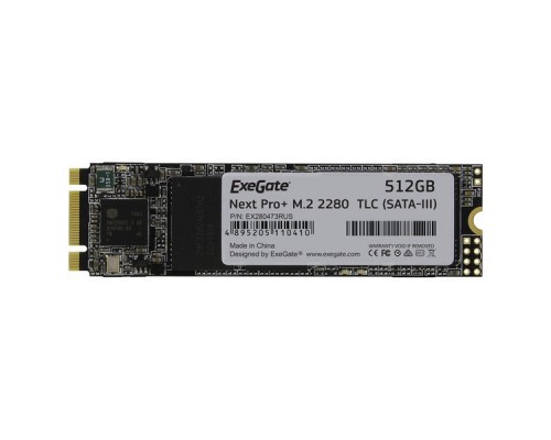 Накопитель SSD ExeGate UV500MNextPro+ 512GB M.2 2280 3D TLC (SATA-III)