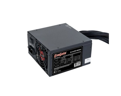 Серверный БП 800W ExeGate ServerPRO-800ADS APFC,ATX,2х8cm fan,20+4pin/2x(4+4)pin,2xPCI-E,9xSATA