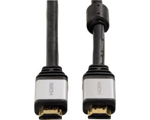 Кабель аудио-видео Hama H-53760 HDMI (m)/HDMI (m) 1.8м. феррит.кольца Позолоченные контакты черный 5зв (00053760)