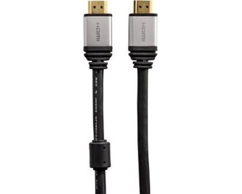 Кабель аудио-видео Hama H-53760 HDMI (m)/HDMI (m) 1.8м. феррит.кольца Позолоченные контакты черный 5зв (00053760)