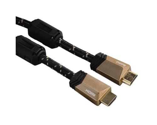 Кабель аудио-видео Hama HDMI (m)/HDMI (m) 3м. феррит.кольца Позолоченные контакты черный (00122211)