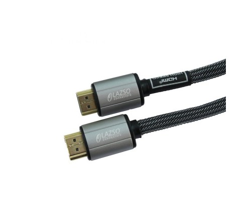 Кабель аудио-видео LAZSO WH-111-B HDMI (m)/HDMI (m) 0.5м. Позолоченные контакты черный (WH-111(0,5M)-B)