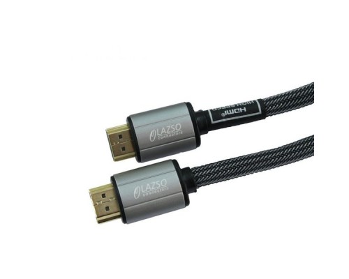 Кабель аудио-видео LAZSO WH-111-B HDMI (m)/HDMI (m) 2м. Позолоченные контакты черный (WH-111(2M)-B)