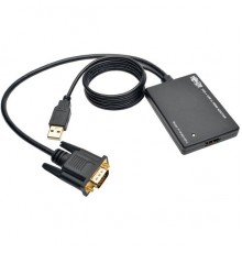 Адаптер аудио-видео Tripplite P116-003-HD-U VGA (m)/HDMI (f) 0.15м. феррит.кольца черный                                                                                                                                                                  