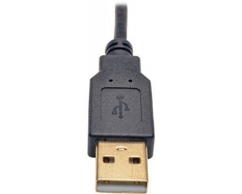 Адаптер аудио-видео Tripplite P116-003-HD-U VGA (m)/HDMI (f) 0.15м. феррит.кольца черный