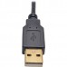 Адаптер аудио-видео Tripplite P116-003-HD-U VGA (m)/HDMI (f) 0.15м. феррит.кольца черный