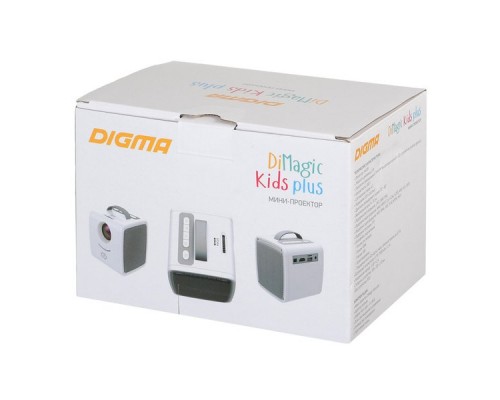 Мини-кинотеатр Digma DiMagic Kids plus battery белый/серый (DM003)