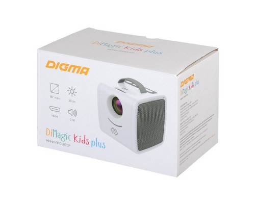 Мини-кинотеатр Digma DiMagic Kids plus battery белый/серый (DM003)