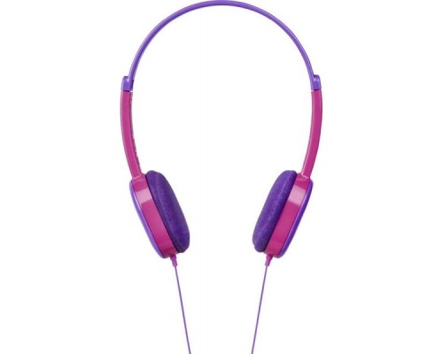 Наушники накладные Hama Kids 1.2м фиолетовый/розовый проводные оголовье (00177014)