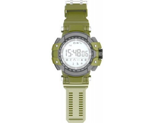 Смарт-часы JET SPORT SW-3 зеленый, монохромный LCD 1.2