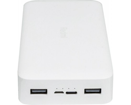 Павербанк XIAOMI Redmi Power Bank 20000 mAh Micro-USB/USB-C (PB200LZM) QC3.0 (2USB) White