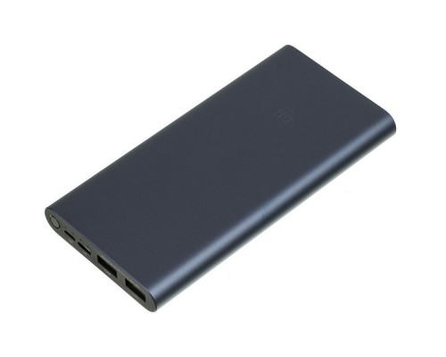 Мобильный аккумулятор Xiaomi Mi Power Bank 3 PLM13ZM Li-Pol 10000mAh 2.4A+2.4A черный 2xUSB