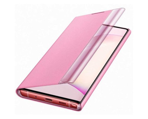 Чехол (флип-кейс) Samsung для Samsung Galaxy Note 10 Clear View Cover розовый (EF-ZN970CPEGRU)