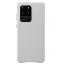 Чехол (клип-кейс) Samsung для Samsung Galaxy S20 Ultra Leather Cover серебристый (EF-VG988LSEGRU)                                                                                                                                                         