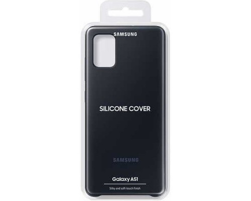 Чехол (клип-кейс) Samsung для Samsung Galaxy A51 Silicone Cover черный (EF-PA515TBEGRU)