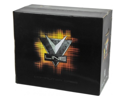 Корпус Formula V-LINE 7706 черный без БП ATX 8x120mm 2xUSB2.0 2xUSB3.0 audio bott PSU