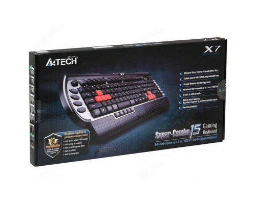 Клавиатура A4Tech G800V черный USB Multimedia for gamer