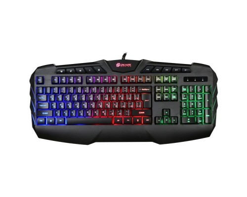 Клавиатура Оклик 777G PSYCHO черный USB Multimedia for gamer LED (подставка для запястий)