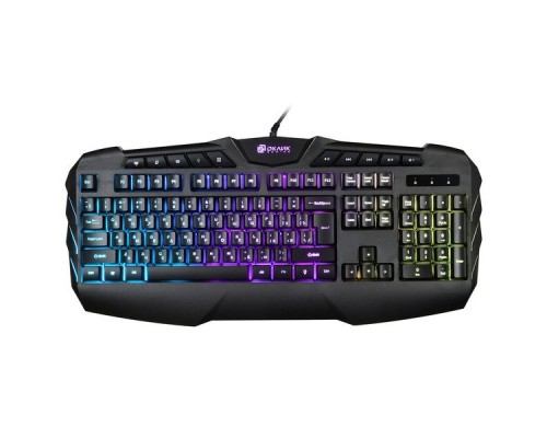 Клавиатура Оклик 777G PSYCHO черный USB Multimedia for gamer LED (подставка для запястий)